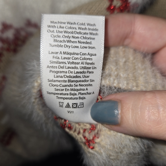 Holiday Time Christmas Sweater, Size L (12/14), very soft! - Picture 6 of 10